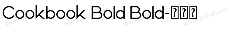 Cookbook Bold Bold字体转换